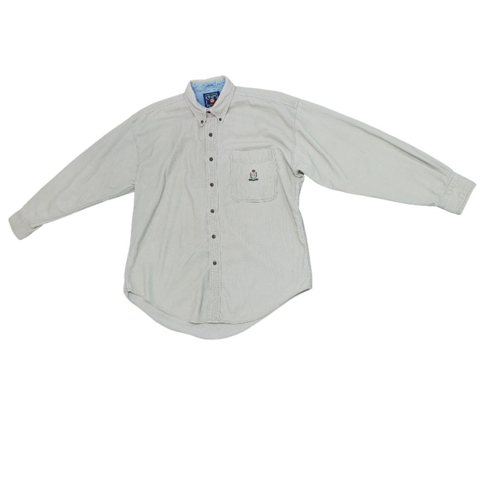 Ralph Lauren Chaps Men's Vintage Beige Long Sleeve Shirt - Size Large